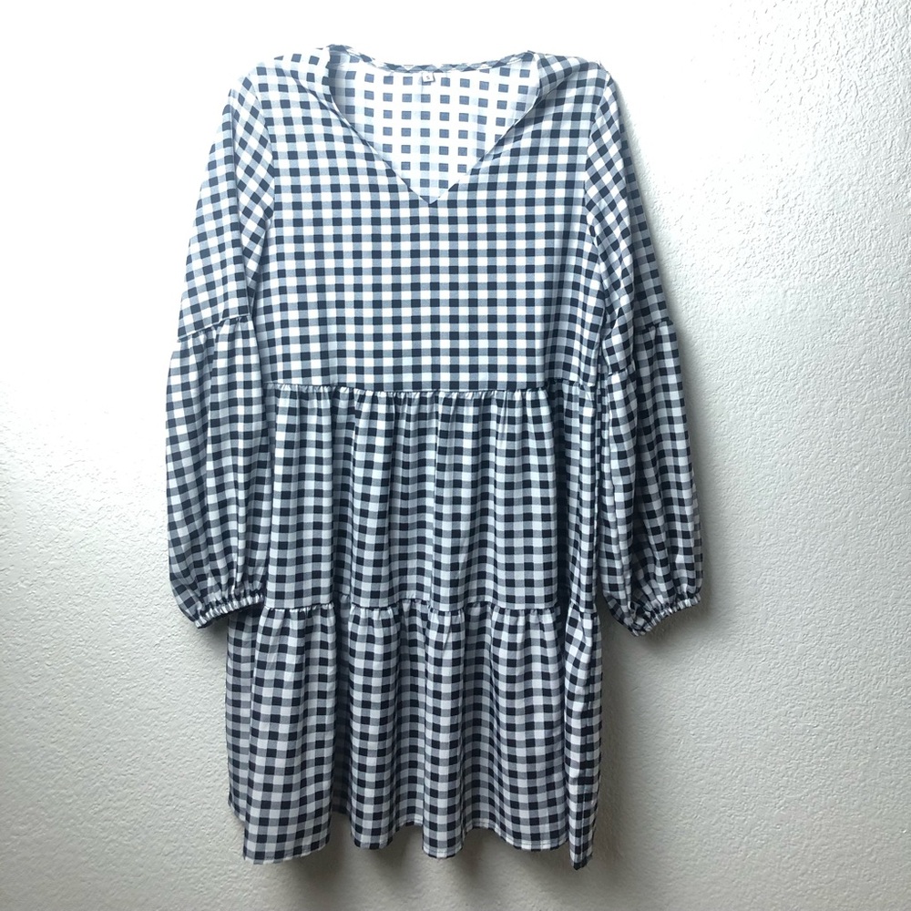 Black and White Checkered Dress